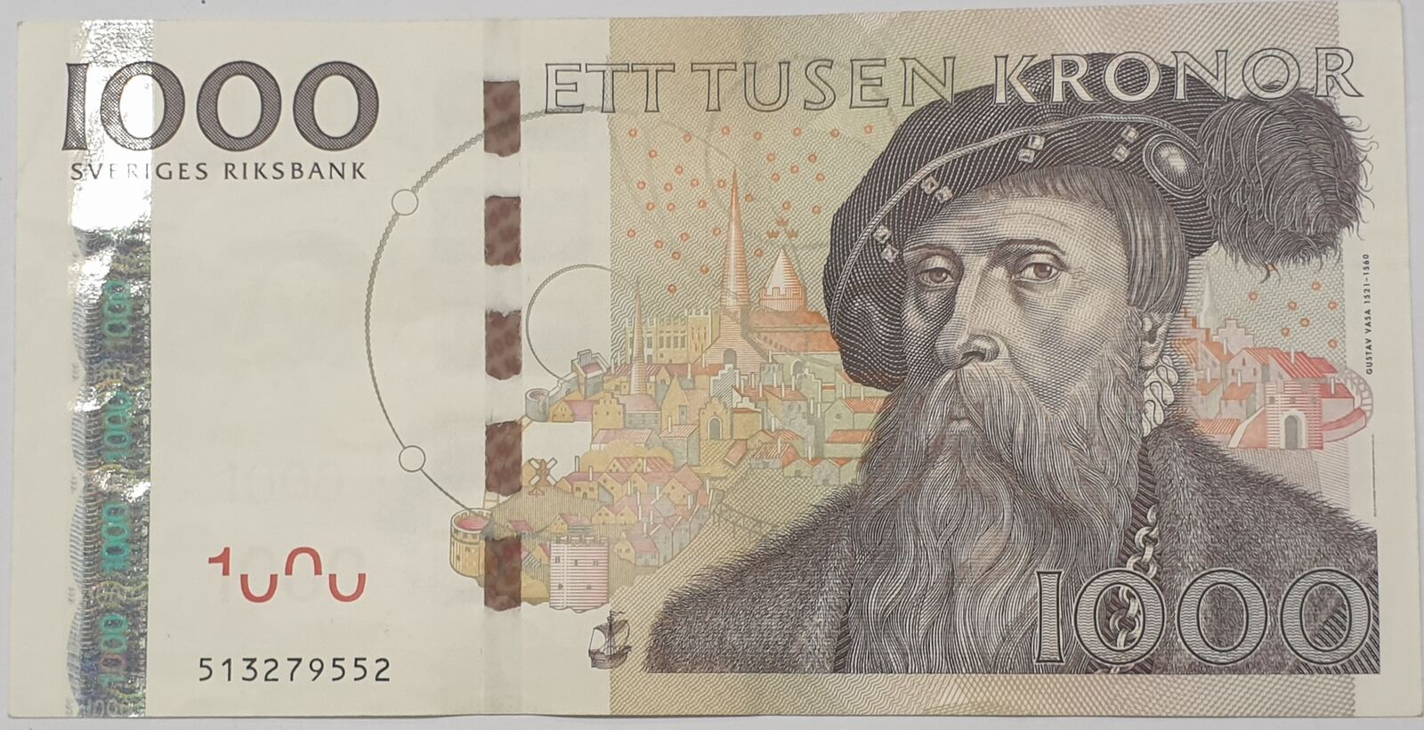 Schweden Kronor Geldschein Banknote Sweden Ett Tusen Kronen