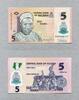 Nigeria 5 Naira 2011 P.38b/Polymer unc/kassenfrisch 1,00 EUR  + 6,50 EUR frais d'envoi