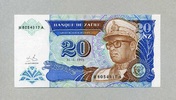 Zaire 20 Zaires 24.6.1963 P.56 unc/kassenfrisch 3,00 EUR prix TTC + 6,50 EUR frais d'envoi