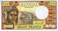 Djibouti 1.000 Francs Pick 37b -