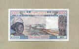 West-Afrikanische Staaten 5.000 Francs P.208Bf - Fischerei - geschnitzter Kopf - Benin - -