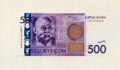 Kirgistan 500 Som 2010 P.28a - Serie CB - Sayakbai Karalayev - unc/kasse... 19,50 EUR  + 7,90 EUR frais d'envoi