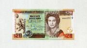 Belize 20 Dollars 01.1.2017 P.69f - Elizabeth II - Tiere von Belize - un... 33,00 EUR  + 7,90 EUR frais d'envoi
