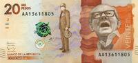 Kolumbien 20.000 Pesos - Serie AA - -