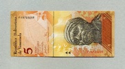 Venezuela 5 Bolivares P.89b -