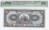 Peru 100 Soles de Oro 1962 PMG64EPQ 300,00 EUR  + 15,00 EUR frais d'envoi