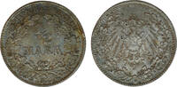 Germany  Germany, 1/2 Mark, 1917,  10,50 EUR  + 10,00 EUR frais d'envoi