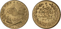 Osman Türkei Turkey 25 Kurus 1909 (AH 1327) Mehmed V.  (1909 - 1918) 25 Kurus 1909 XF