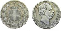 Italien 2 Lire Königreich - Umberto I. 1878-1900 -