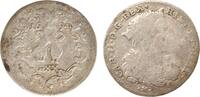 Italien Neapel 20 Grana = 1 Tari = 1/6 Piastra Carlos II -