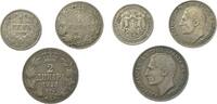 Serbien Lot 3 Münzen Alexander I. (1921 - 1934) -
