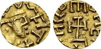Frankreich Triens Merowinger, Merovingians, ANGLVS Moneyer Quentovic -