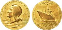 Frankreich Medaille 1962 Compagnie Générale Transatlantique, France -