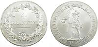 Schweiz, Bern Medaille Helvetische Republik 4 Franken 1799 NP -