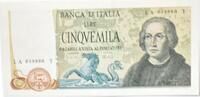 Italien 5000 Lire Colombo - 2nd type -