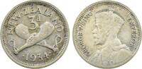 Neuseeland 3 Pence George V. (1910-1936) -