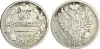 Russland 20 Kopeks 1823 Alexander I. (1801-1825) ss 50,00 EUR  + 10,00 EUR frais d'envoi