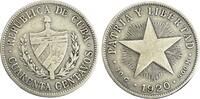 Kuba 40 Centavos Republik Kuba (1915 - 1961) -