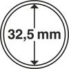Leuchtturm Münzkapsel Grips 32,5 mm (100er Pack) 323261 Neu -