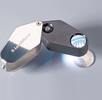 Leuchtturm LED-Einschlaglupe, 10-fache Vergrößerung, schwarz, Ø 18 mm 329828 Neu -