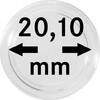 Lindner Münzkapsel Innen-Ø 20,1 mm, Innenhöhe 4,5 mm (10er Pack) S22702010P Neu -
