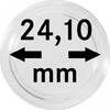 Lindner Münzkapsel Innen-Ø 24,1 mm, Innenhöhe 4,5 mm (10er Pack) S22702410P Neu -
