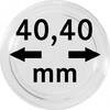 Lindner Münzkapsel Innen-Ø 40,4 mm, Innenhöhe 6,6 mm,10er Pack S22704040P Neu -