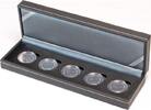Lindner Münzkassette NERA S S2362-5EK für 5 Euro Münzen inkl. Münzkapseln Neu -