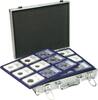 Lindner Münzkoffer S2307-S2219ME mit 4 blauen Tableaus für 36 Slabs Neu -