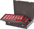 Lindner Echtholzkassette CARUS mit 4 Tableaus für 127 Münzen 2494-1 Neu -