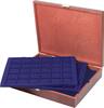 Lindner Echtholz Münzkassette mit 5 Tableaus für 150 Münzen S2495-S2115ME Neu -