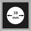 Lindner Münzkapsel CARRÉE 28 mm 2240028 (4er Pack) Neu -