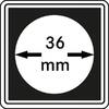 Lindner Münzkapsel CARRÉE 36 mm 2240036 (4er Pack) Neu -
