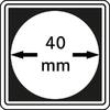 Lindner Münzkapsel CARRÉE 40 mm 2240040 (4er Pack) Neu -