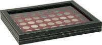 Lindner Münzkassette NERA M PLUS mit dunkelroter Münzeinlage 2367-2754E Neu -