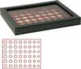 Lindner Münzkassette NERA M PLUS mit dunkelroter Münzeinlage 2367-2906E Neu -