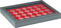 Lindner Münzkassette NERA M PLUS mit hellroter Münzeinlage 2367-2530E Neu -