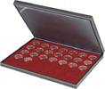 Lindner Münzkassette NERA M mit dunkelroter Münzeinlage 2364-2930E Neu -