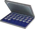 Lindner Münzkassette NERA M mit dunkelblauer Münzeinlage 2364-2530ME Neu -