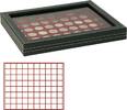 Lindner Münzkassette NERA M PLUS mit dunkelroter Münzeinlage 2367-2780E Neu -
