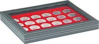 Lindner Münzkassette NERA M PLUS mit hellroter Münzeinlage 2367-2124E Neu -