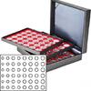 Lindner Münzkassette NERA XL mit 3 hellroten Münzeinlagen 2365-2506E Neu -