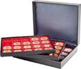 Lindner Münzkassette NERA XL mit 3 hellroten Münzeinlagen 2365-2122E Neu -