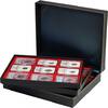 Lindner Münzkassette NERA XL mit 3 hellroten Münzeinlagen 2365-2219E Neu -