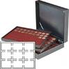 Lindner Münzkassette NERA XL mit 3 dunkelroten Münzeinlagen 2365-2619E Neu -