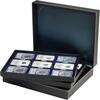 Lindner Münzkassette NERA XL mit 3 dunkelblauen Münzeinlagen 2365-2219ME Neu -