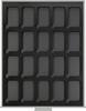Lindner Münzbox Standard Black Samt S2533-4 Neu -