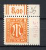 Bi-Zone Bi-Zone MiNr. 21 D z r4 postfrisch als Eckrand Fotobefund Wehner MiNr. 21 D z r4 als Eckrand Fotobefund Wehner -