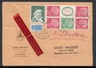 Bund Bund ZD MiNr. S 30 + S 34 Mischfrankatur MiNr. S 30 + S 34 ZD -