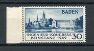 franz. Zone Baden franz. Zone Baden MiNr. 46 II Bogenrand postfrisch MiNr. 46 II Bogenrand -